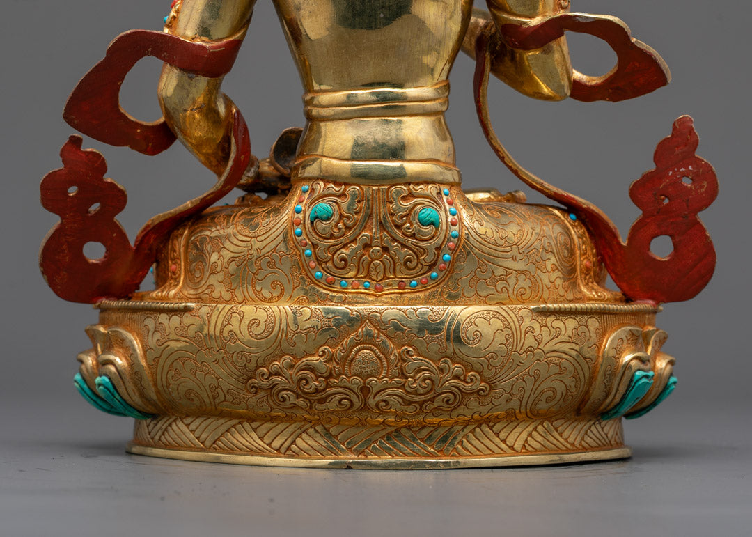 Tibetan Vajrasattva Sculpture | Buddhist Statue for Meditation