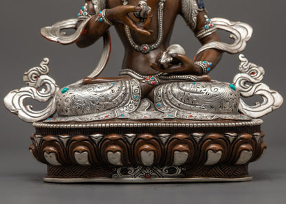 Antique Vajrasattva Sculpture | Mahayana Buddhism Purification Deity