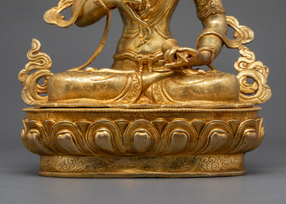 Authentic Vajrasattva Statue | Handcrafted Deity for Meditation