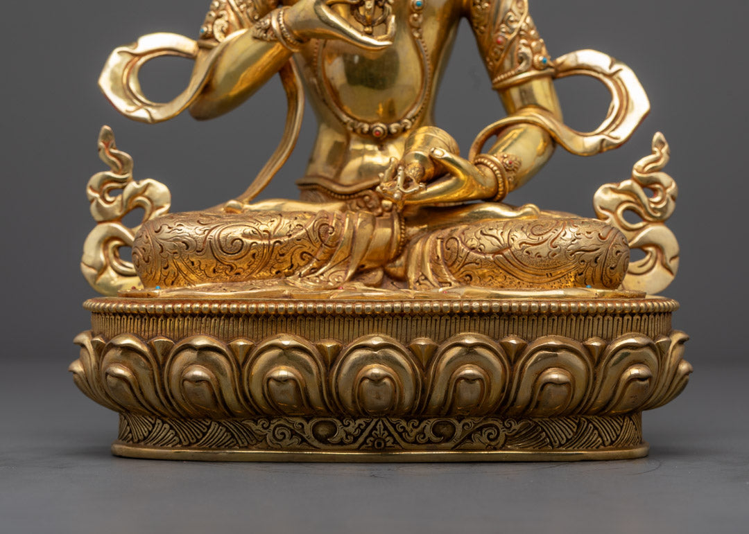 Sacred Vajrasattva Sculpture | Nepalese Hand-Carved