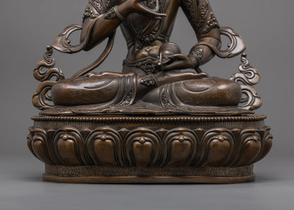 Tibetan Vajrasattva Statue | Nepalese Buddhist Purification Figure