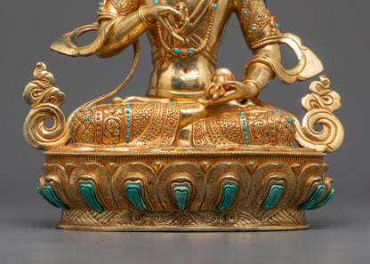 Tibetan Vajrasattva Sculpture | Buddhist Statue for Meditation