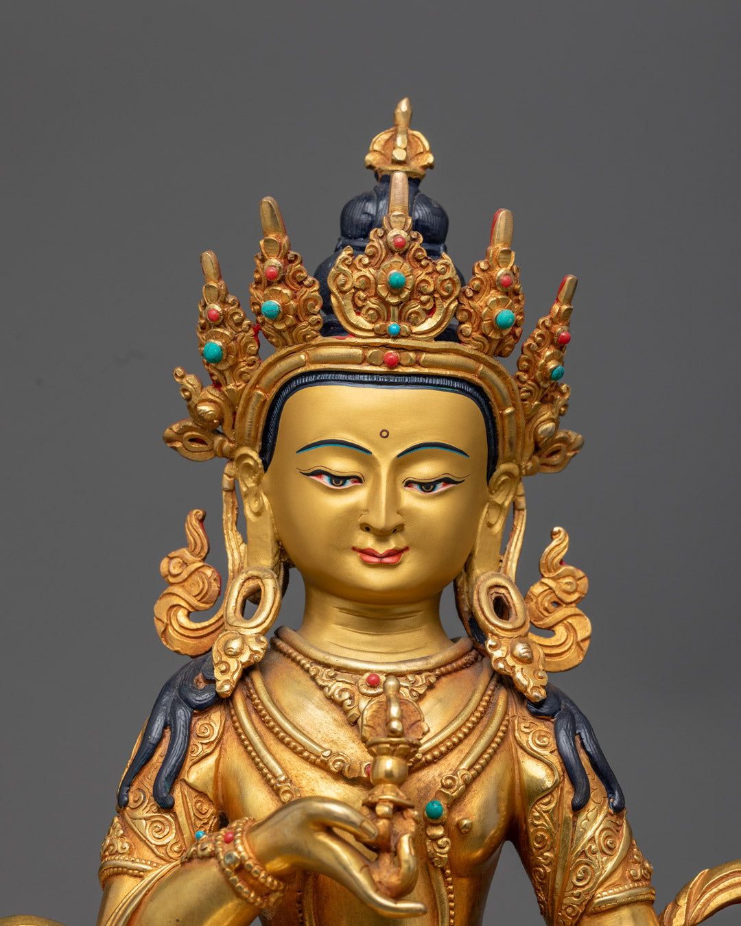 Hand-Carved Vajrasattva Statue | Authentic Nepalese Dharma Icon