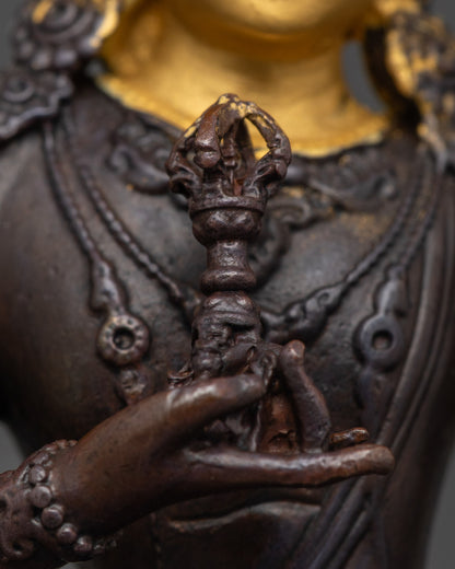 Precision Crafted Vajrasattva Figurine | Detailed Sculpture for Altar