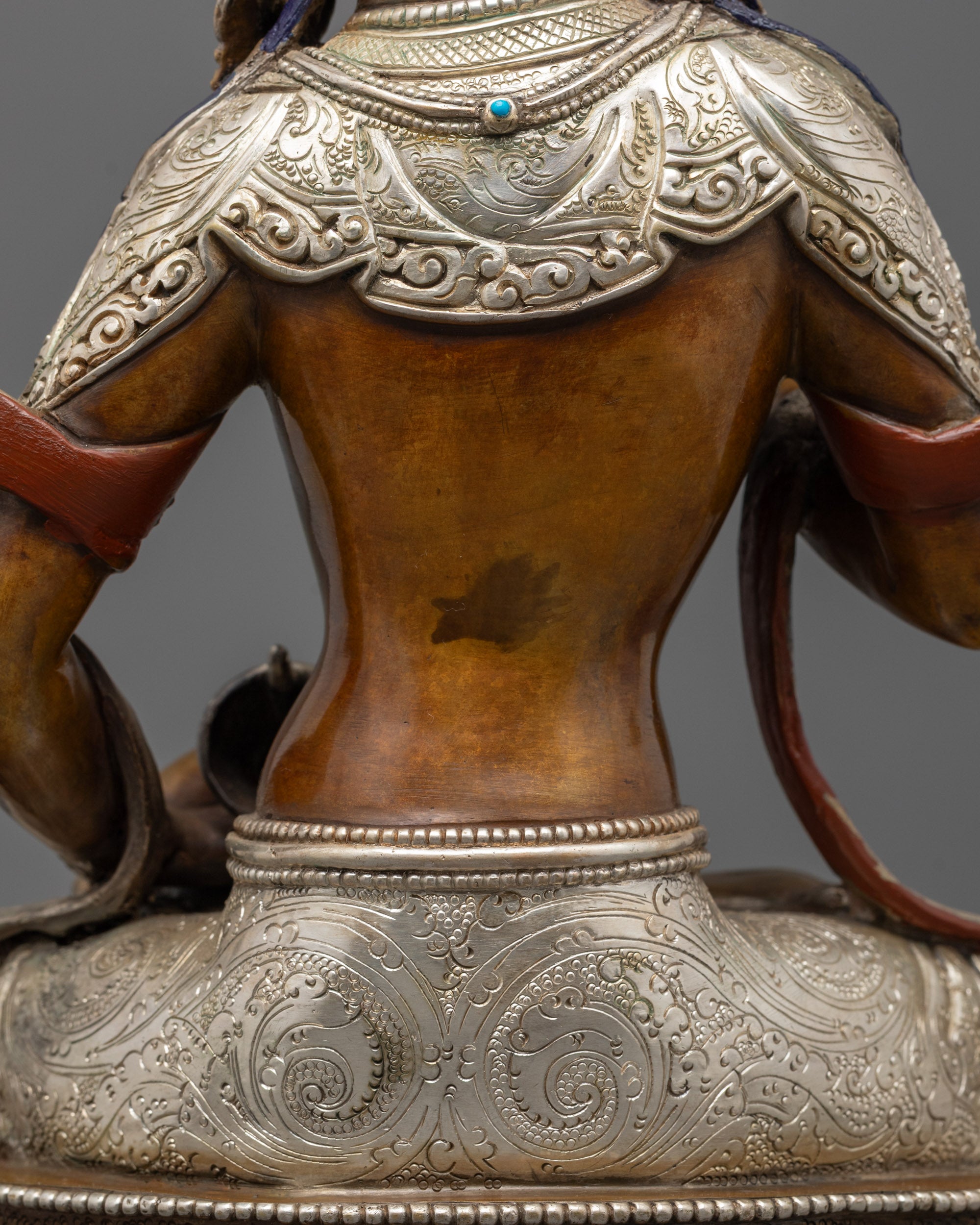 Oxidized Vajrasattva Statue | Handcrafted Tibetan Buddhist Artwork