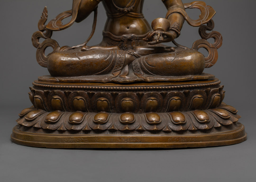 Sacred Vajrasattva Statue | Traditional Nepalese Lost Wax Art