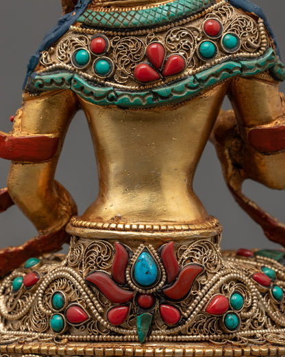 Sacred Vajrasattva Statue | Nepali Buddhist Sculpture