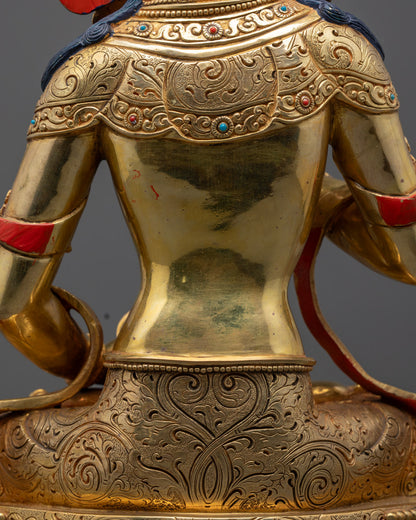Sacred Vajrasattva Sculpture | Nepalese Hand-Carved
