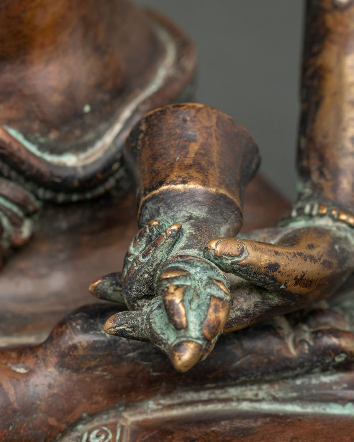 Oxidized Vajrasattva Statue | Traditional Nepalese Craftsmanship