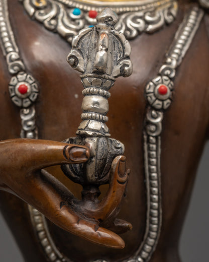 Antique Vajrasattva Sculpture | Mahayana Buddhism Purification Deity