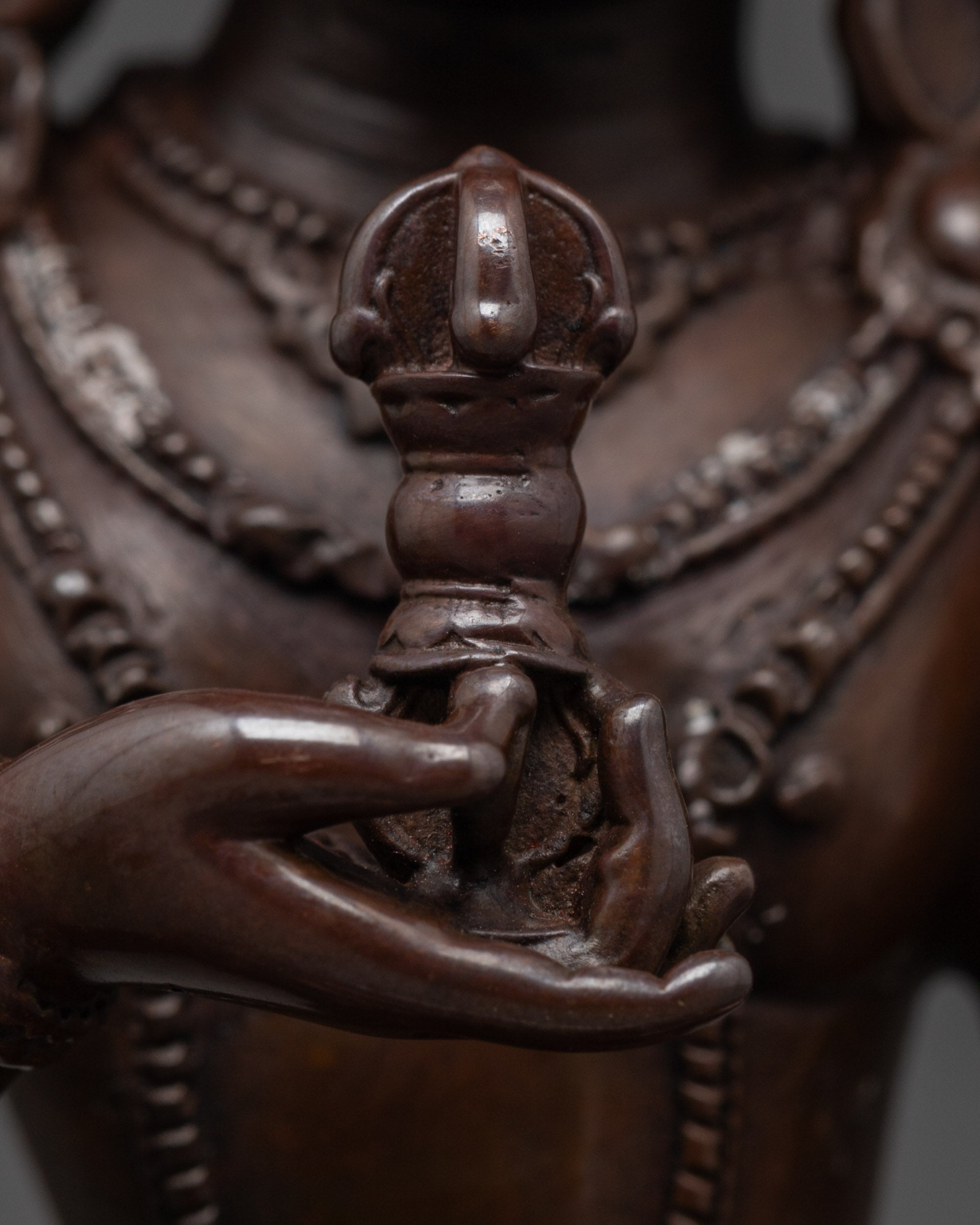 Calm Oxidized Vajrasattva Statue | Purifier of Karma & Defilements