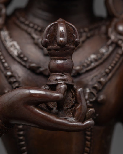 Calm Oxidized Vajrasattva Statue | Purifier of Karma & Defilements