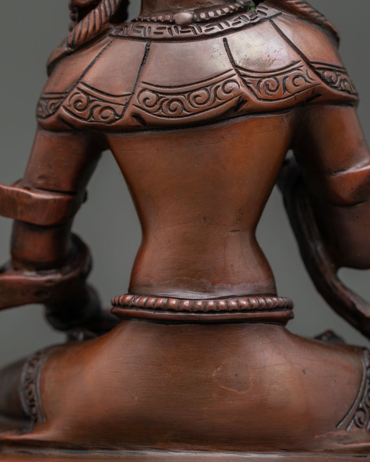 Oxidized Vajrasattva Statue | Sacred Buddhist Purification Sculpture
