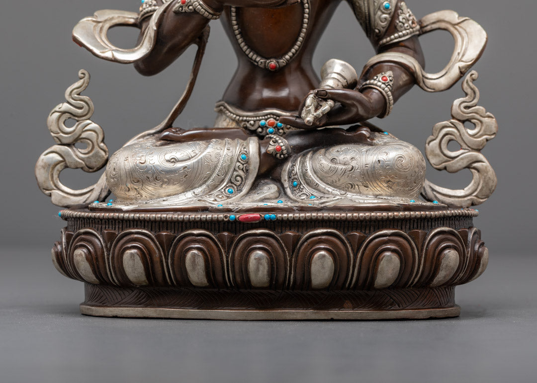 Nepalese Oxidized Copper Vajrasattva Statue
