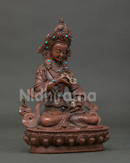 Vajrasattva Statue (Pure Sliver Vajra and Bell)