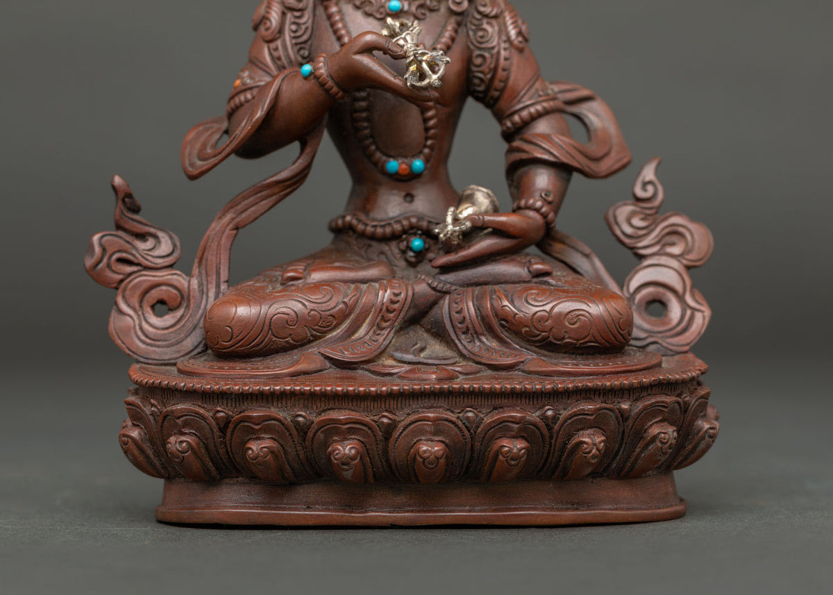 Vajrasattva Statue (Pure Sliver Vajra and Bell)