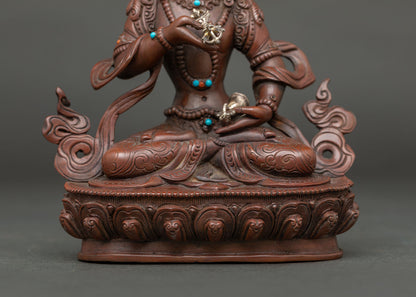 Vajrasattva Statue (Pure Sliver Vajra and Bell)
