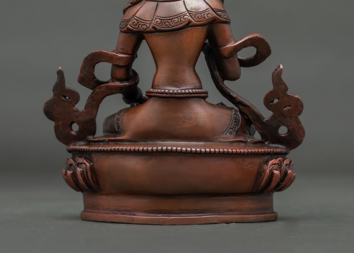 Oxidized Vajrasattva Statue | Sacred Buddhist Purification Sculpture