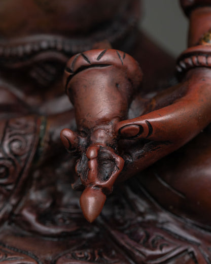 Oxidized Vajrasattva Statue | Sacred Buddhist Purification Sculpture