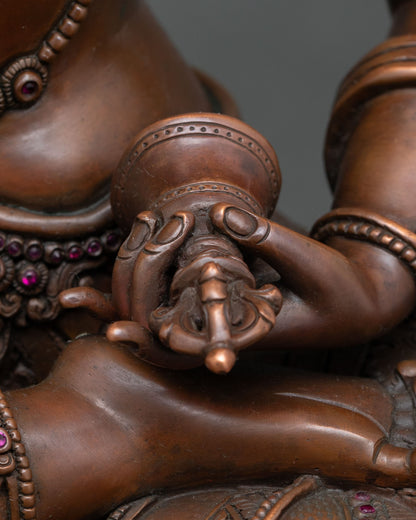 Oxidized Vajrasattva Statue | Icon of Negative Karma Purification