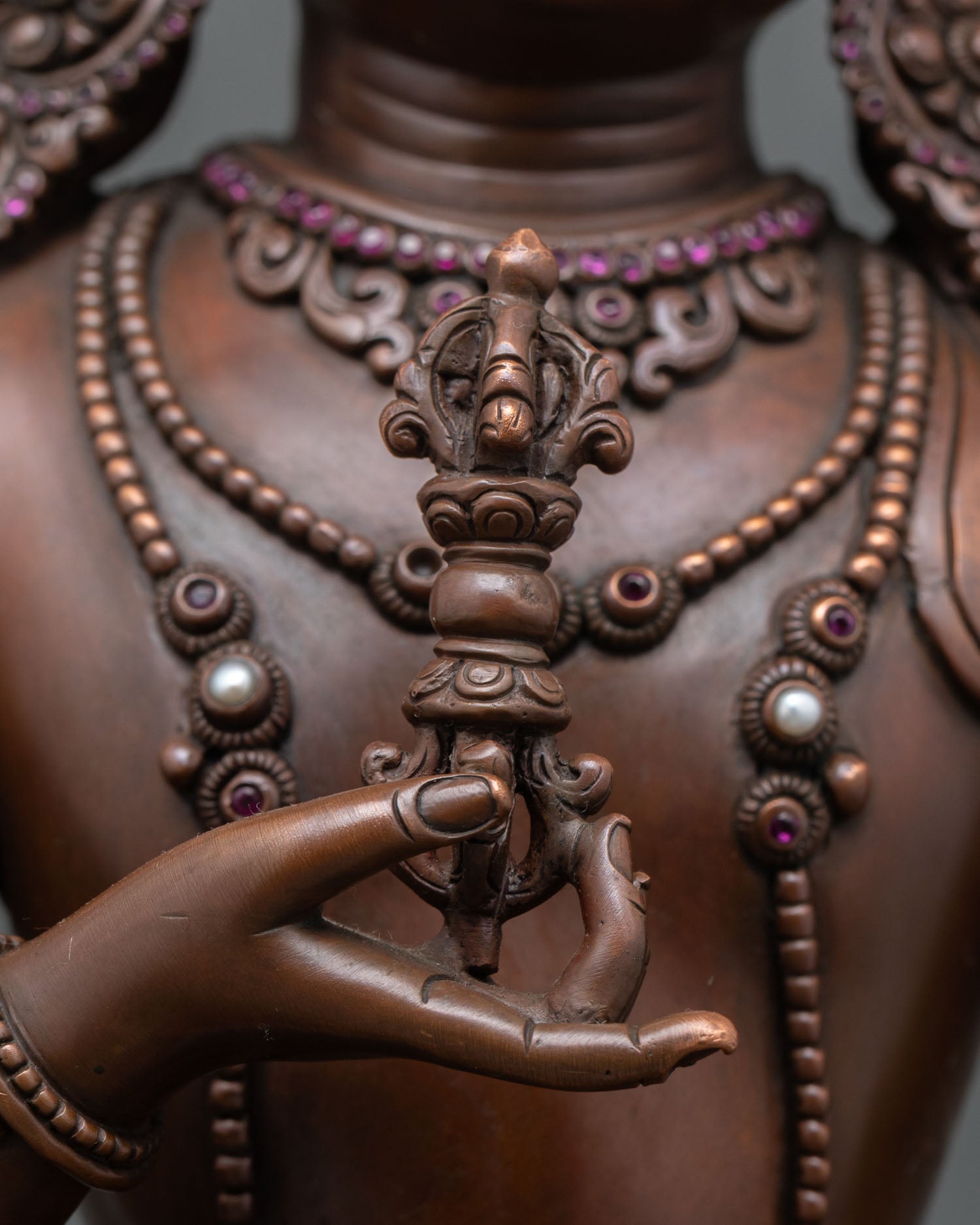 Oxidized Vajrasattva Statue | Icon of Negative Karma Purification