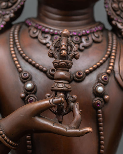 Oxidized Vajrasattva Statue | Icon of Negative Karma Purification