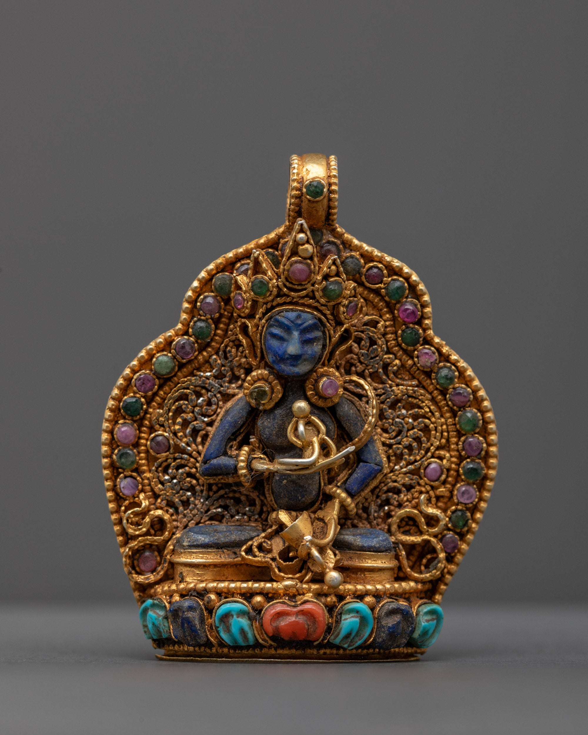 Vajrasattva Buddhist Amulet | Handcrafted Copper Locket