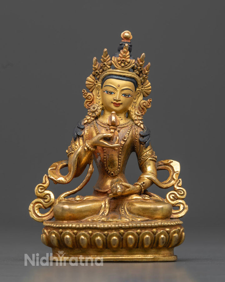 Vajrasattva Statue | Gold Glited Vajrasattva Statue | Vajrasattva Statue for meditation | Buddha Statue