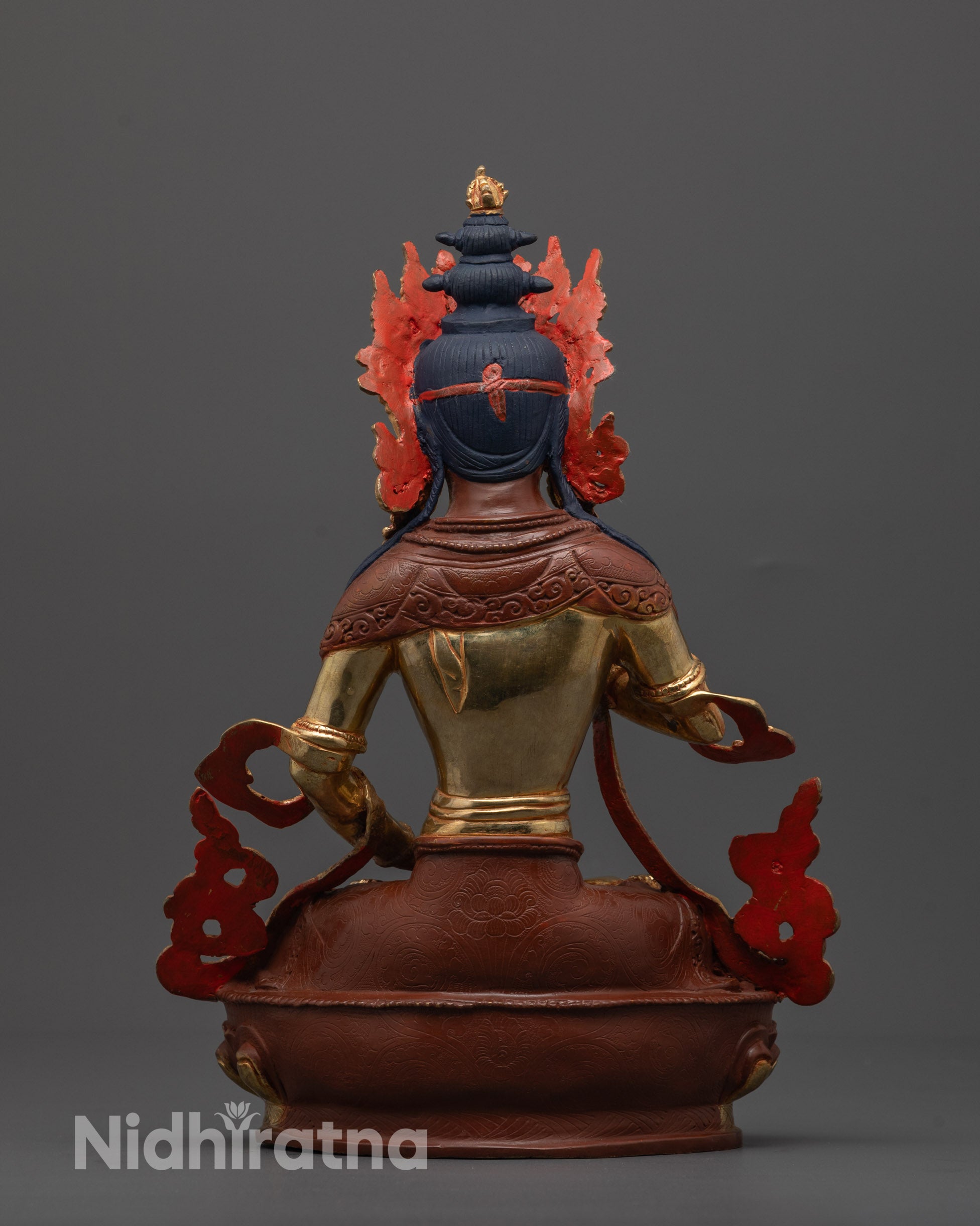Spiritual Vajrasattva Statue | Handcrafted Copper and Gold Finish