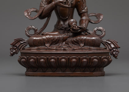 Calm Oxidized Vajrasattva Statue | Purifier of Karma & Defilements