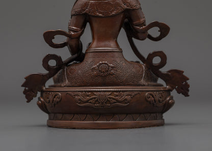 Calm Oxidized Vajrasattva Statue | Purifier of Karma & Defilements