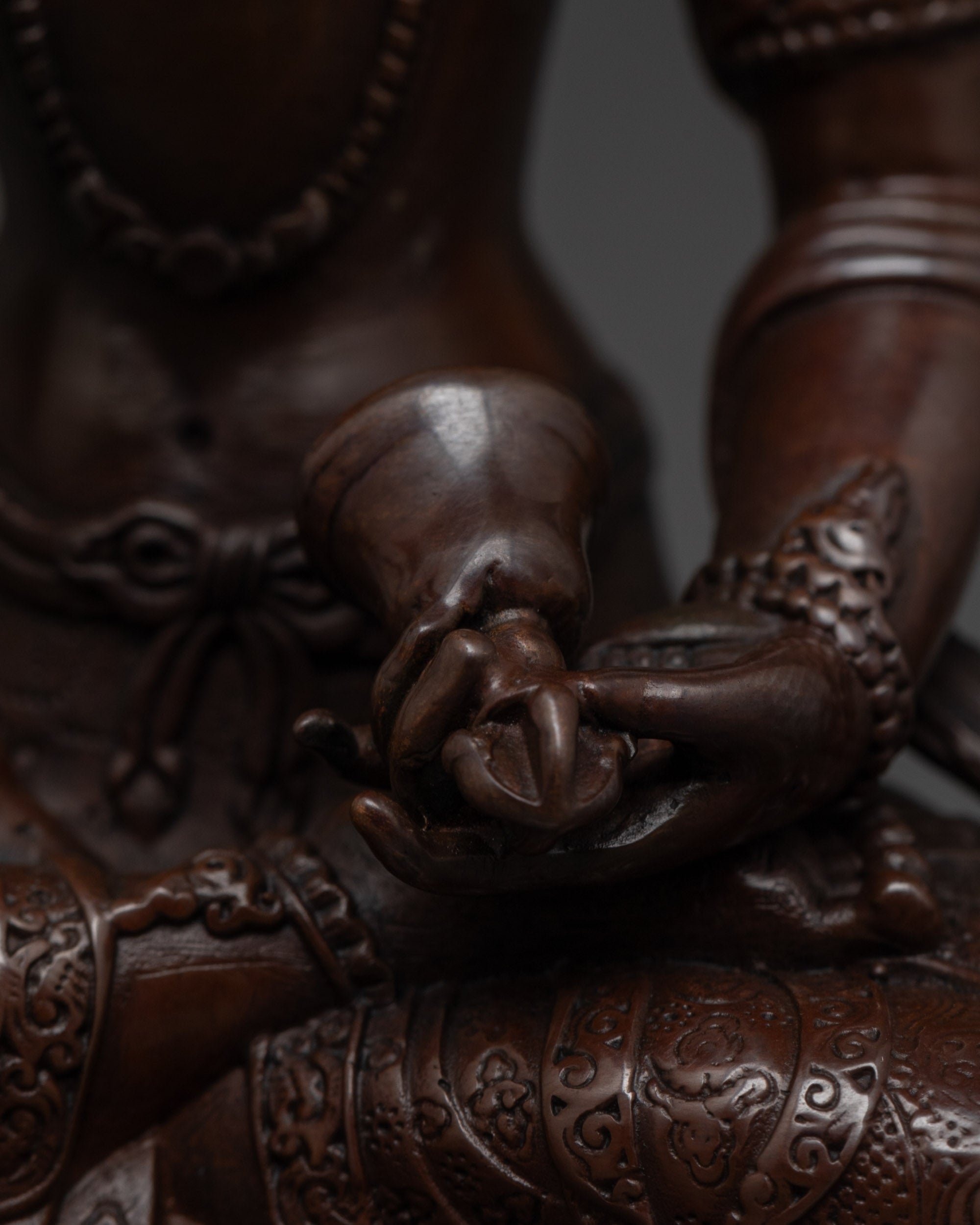 Calm Oxidized Vajrasattva Statue | Purifier of Karma & Defilements