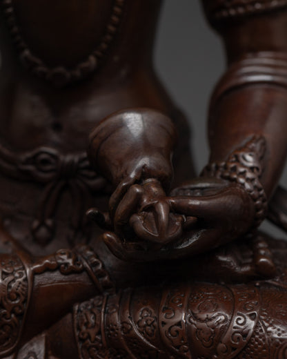 Calm Oxidized Vajrasattva Statue | Purifier of Karma & Defilements