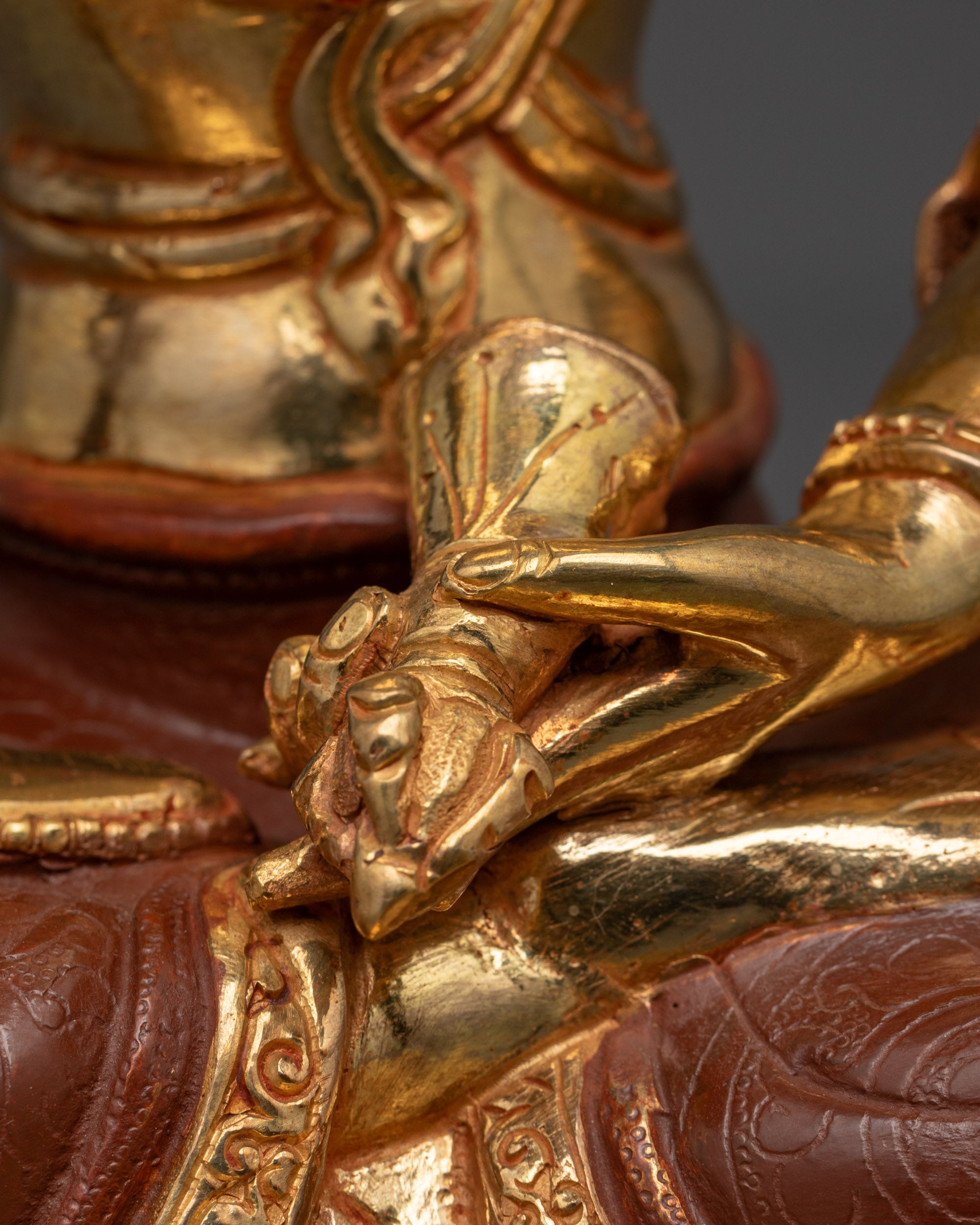 Spiritual Vajrasattva Statue | Handcrafted Copper and Gold Finish