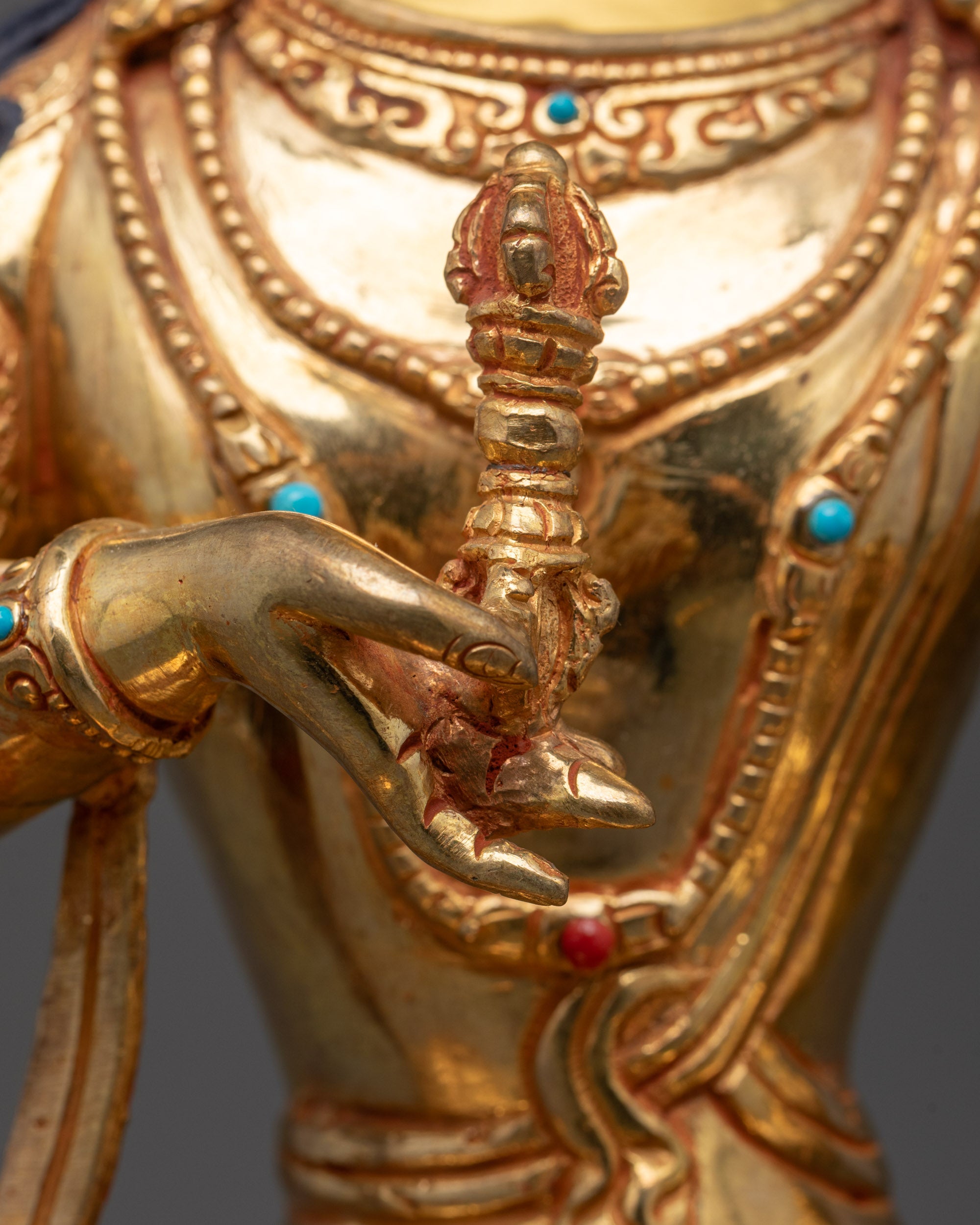 Spiritual Vajrasattva Statue | Handcrafted Copper and Gold Finish
