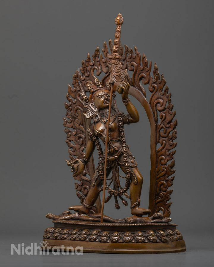 Dakini Vajrayogini Oxidized Statue