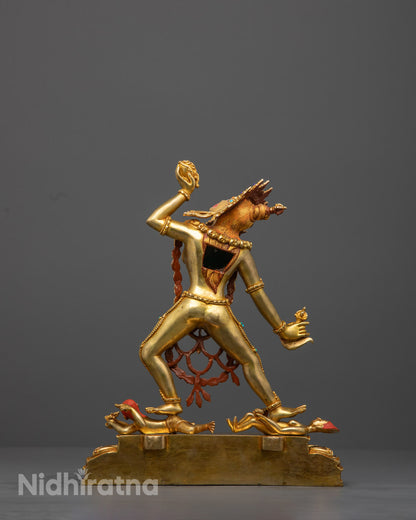 Hand-Carved Vajrayogini Statue | Sacred Tibetan Buddhist Deity