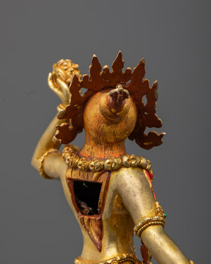 Hand-Carved Vajrayogini Statue | Sacred Tibetan Buddhist Deity
