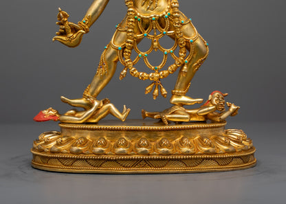 Hand-Carved Vajrayogini Statue | Sacred Tibetan Buddhist Deity