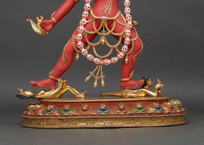 Colorful Vajrayogini Statue | Handcrafted Buddhist Deity Artwork
