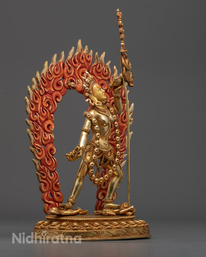 Dakini Vajrayogini Gold Statue | Symbol of Triumph over Ignorance