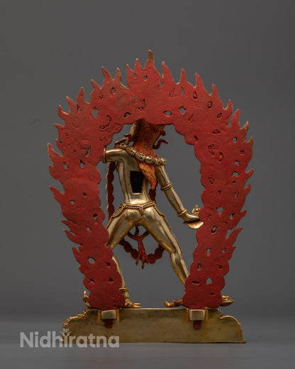Dakini Vajrayogini Gold Statue | Symbol of Triumph over Ignorance