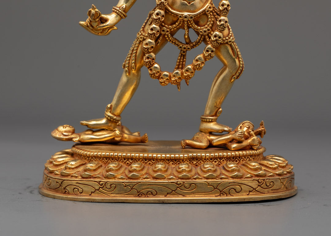 Dakini Vajrayogini Gold Statue | Symbol of Triumph over Ignorance