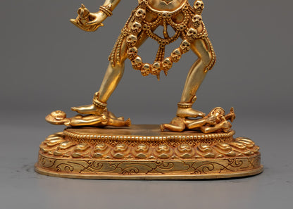 Dakini Vajrayogini Gold Statue | Symbol of Triumph over Ignorance