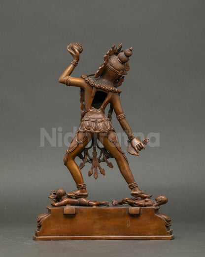 Vajrayogini Statue oxidized copper craftsmanship