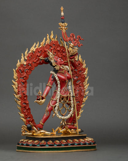 Vajrayogini Statue right side view holding kartaika knife and skull cup