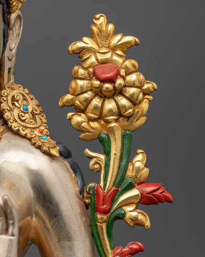 Tibetan White Tara Statue | Divine Feminine Energy