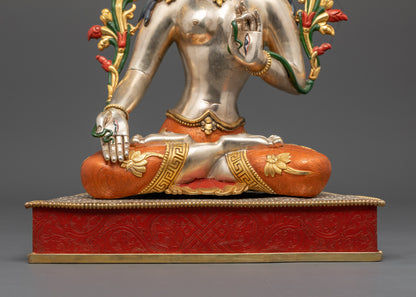 Tibetan White Tara Statue | Divine Feminine Energy
