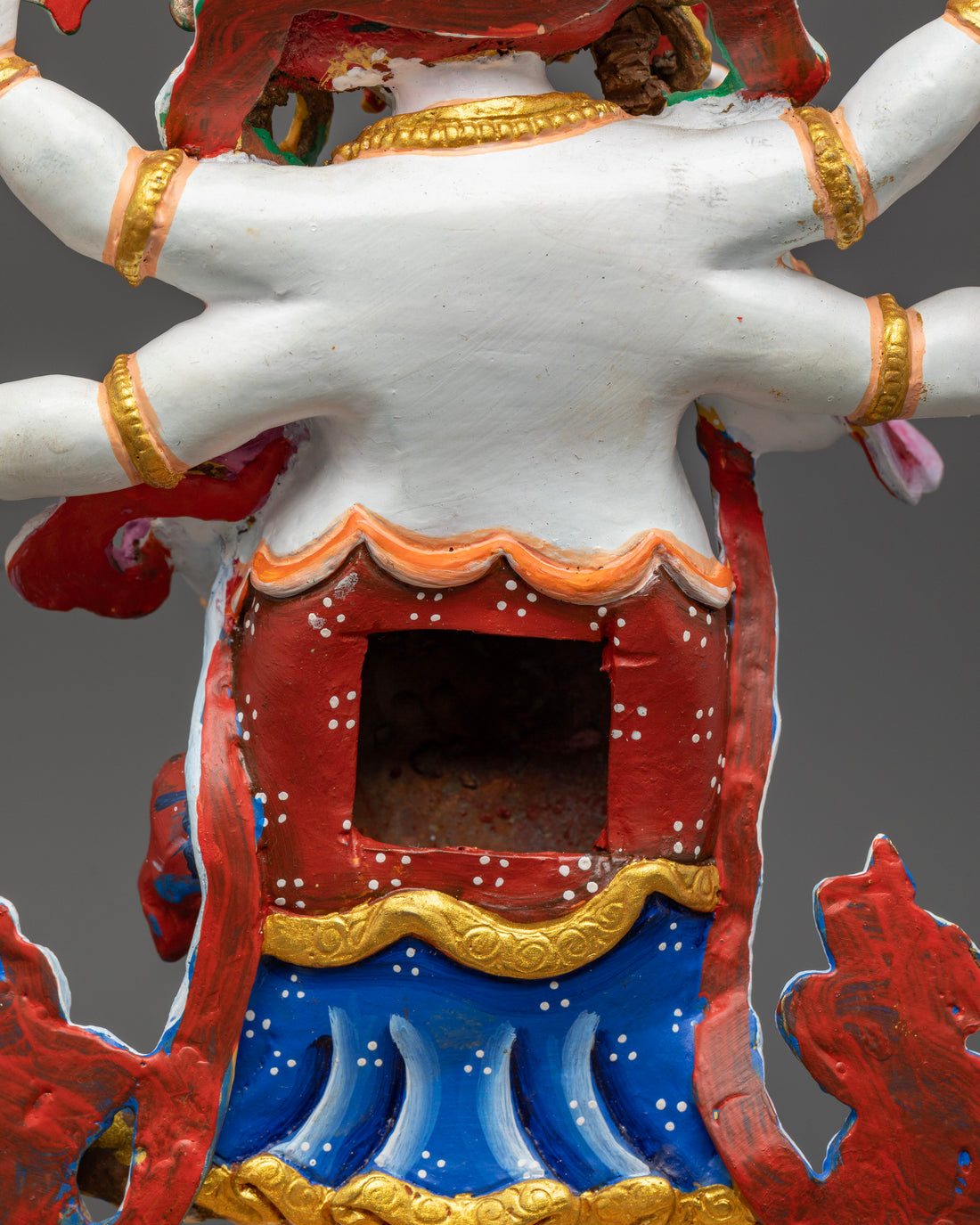 Tibetan Wrathful White Mahakala | Symbol of Dharma Defender