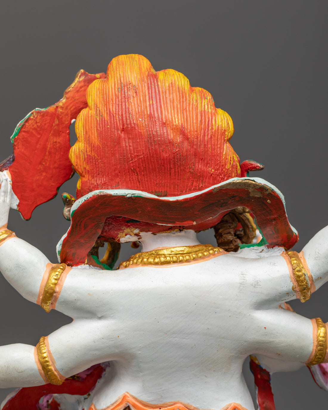 Tibetan Wrathful White Mahakala | Symbol of Dharma Defender